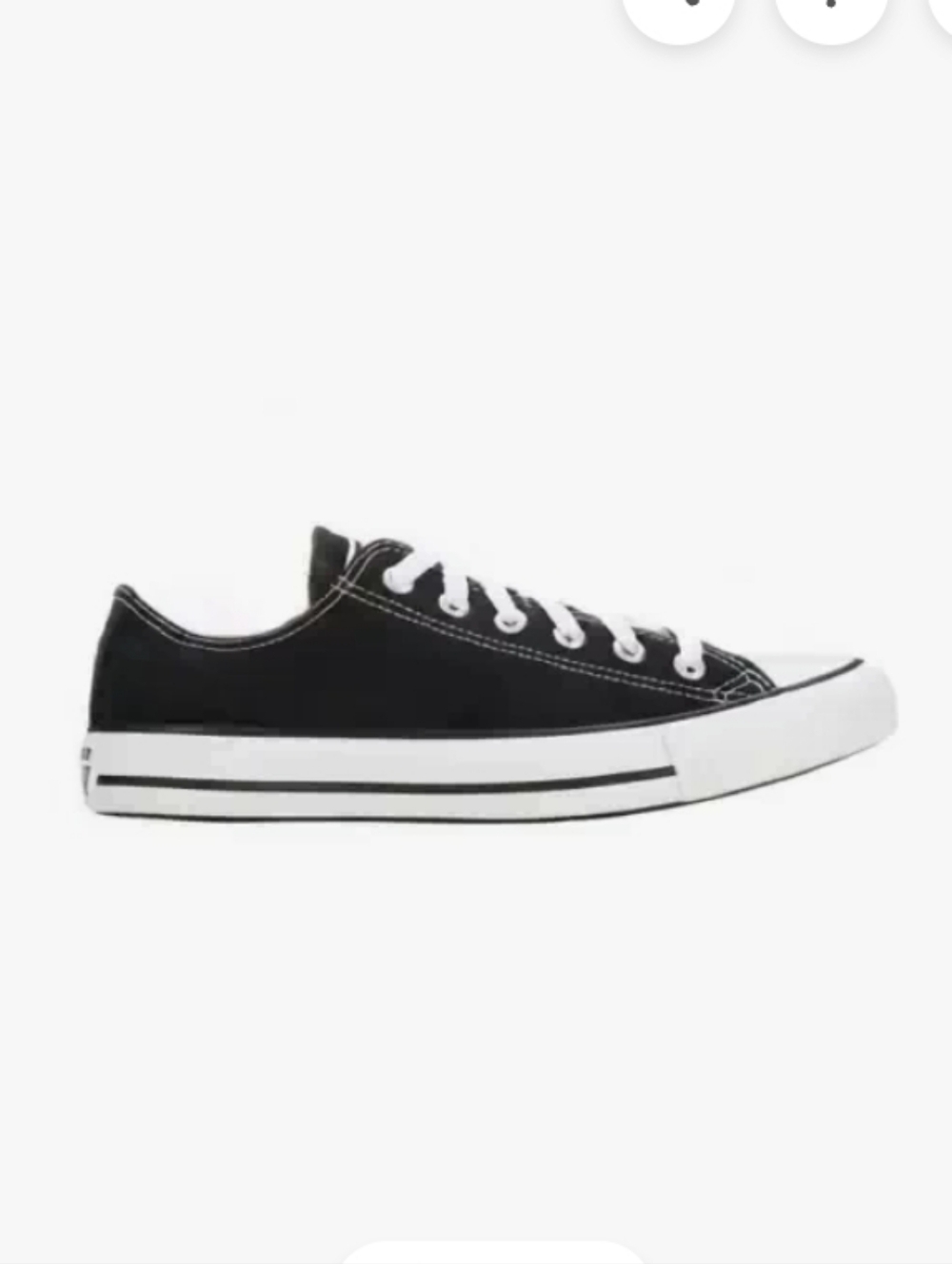 Convers Chuck Taylor Low-Top Black Canvas Sneakers